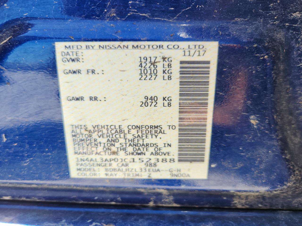 Nissan Altima 2.5 Sr