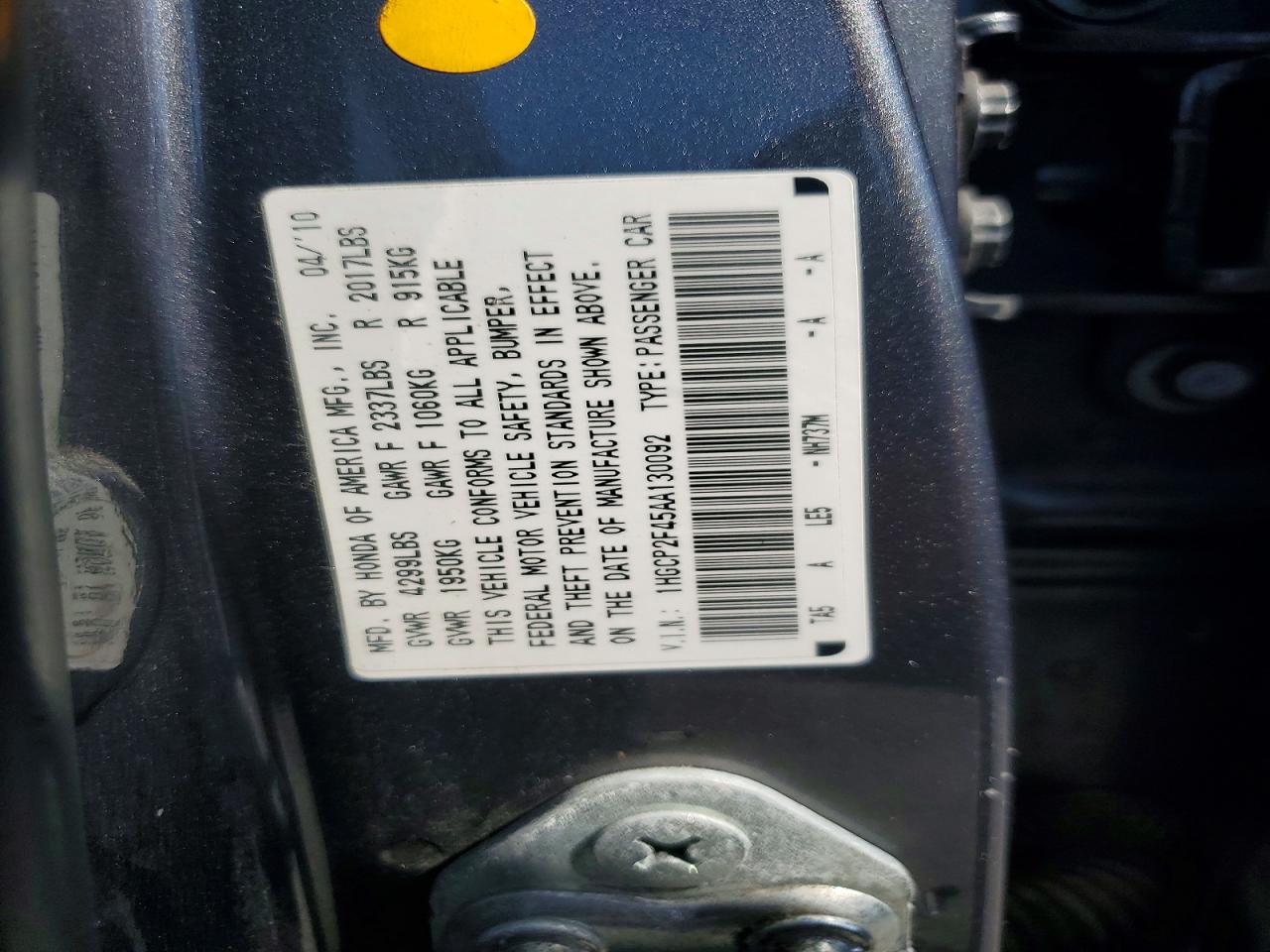 Honda Accord Lxp