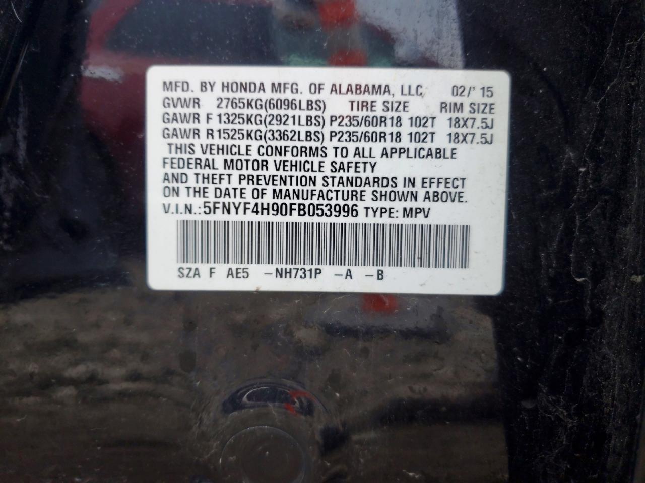 Honda Pilot Touring