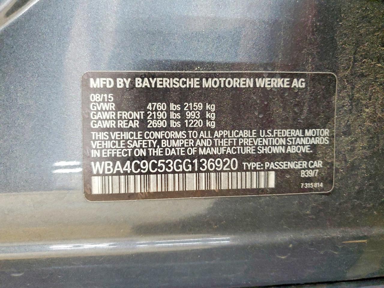 BMW 4 Series Xi Gran Coupe Sulev