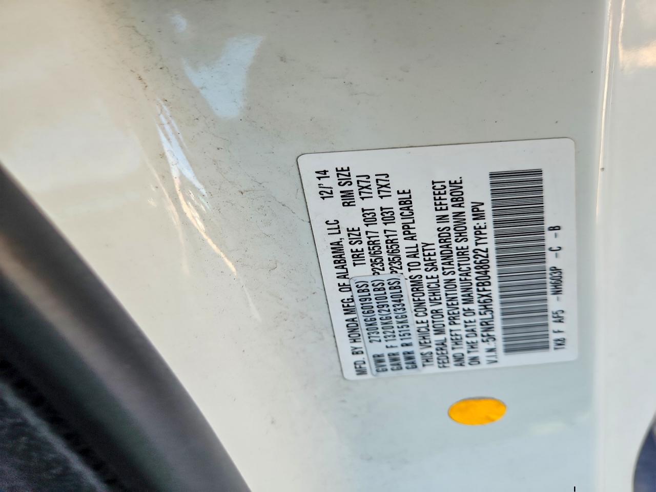 Honda Odyssey Exl
