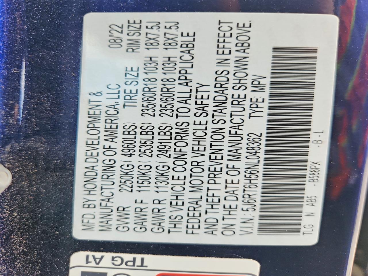 Honda Crv Ex