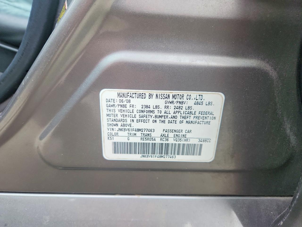 INFINITI G35 X