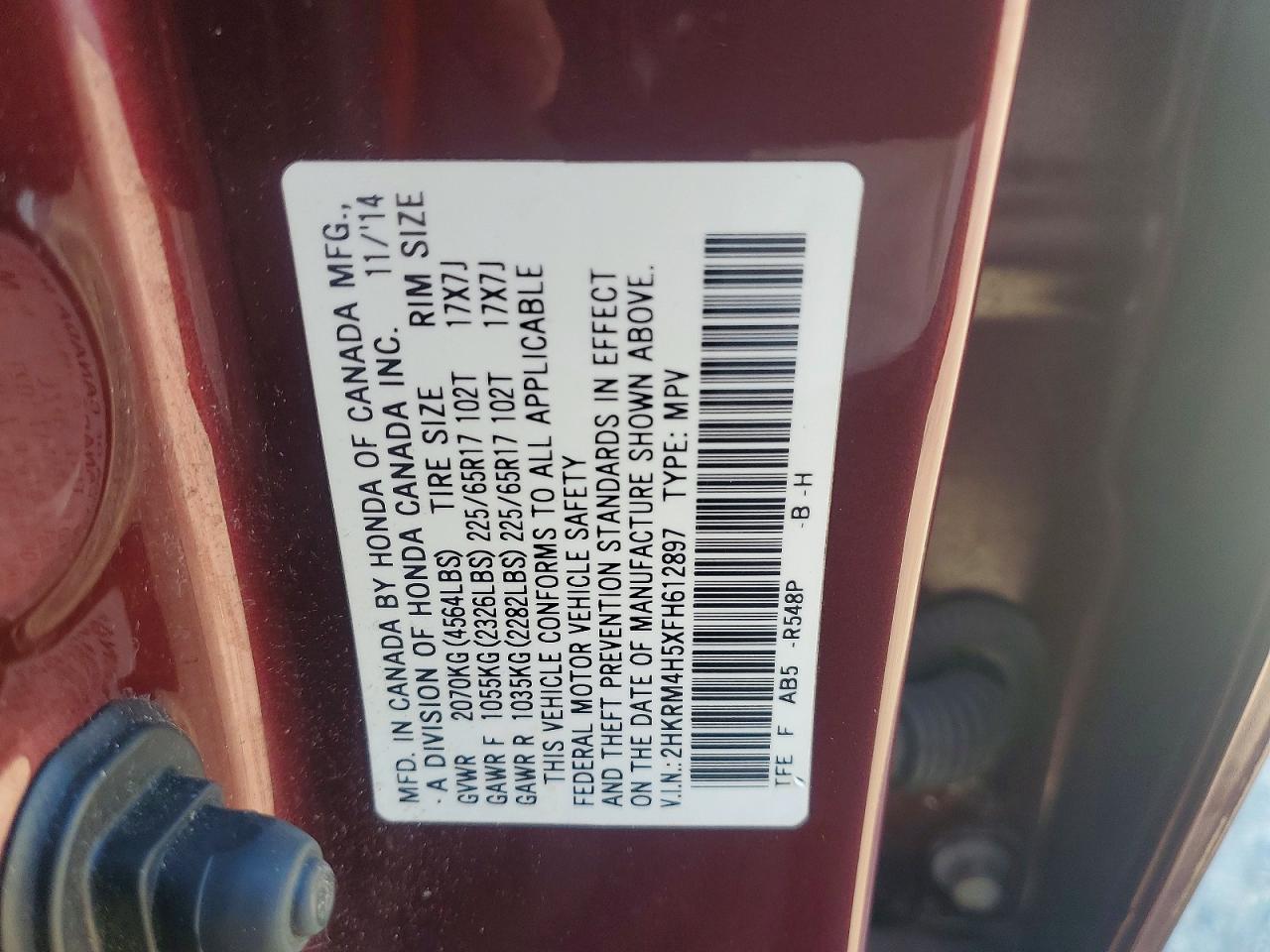 Honda Crv Ex