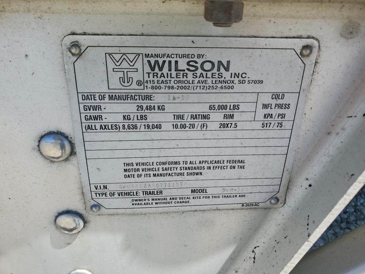 Wilson Dwh500