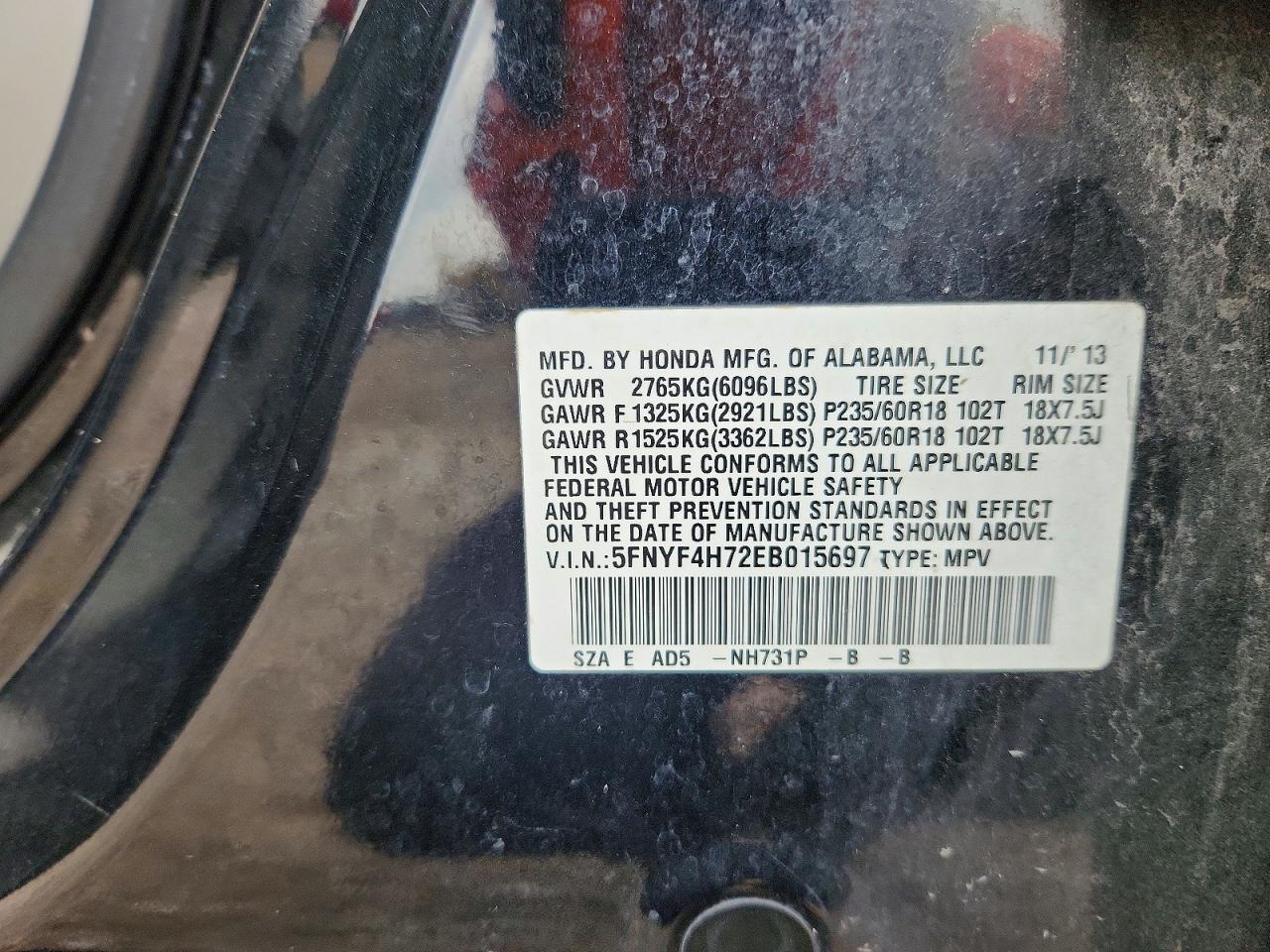 Honda Pilot Exln
