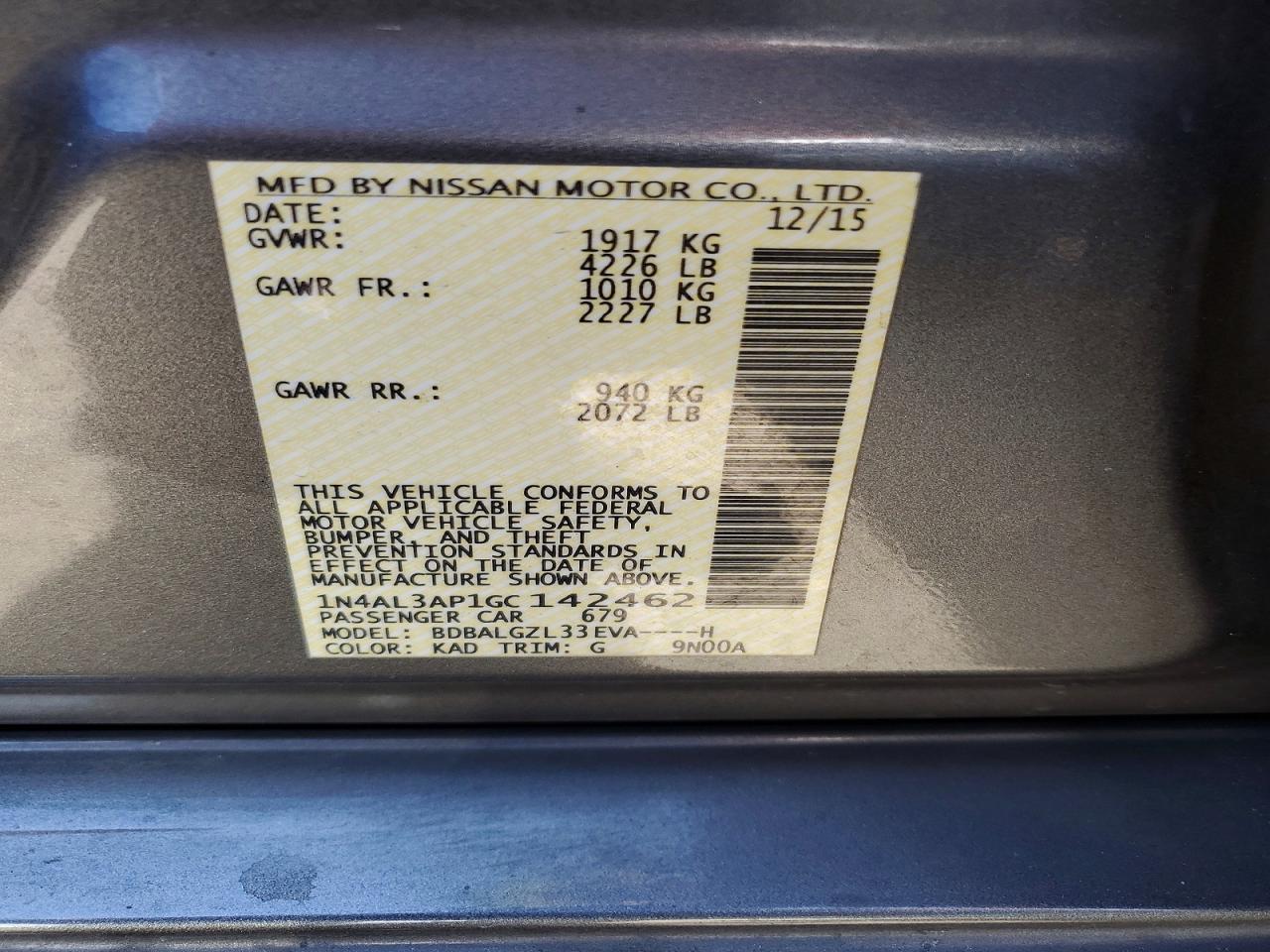 Nissan Altima 2.5 S