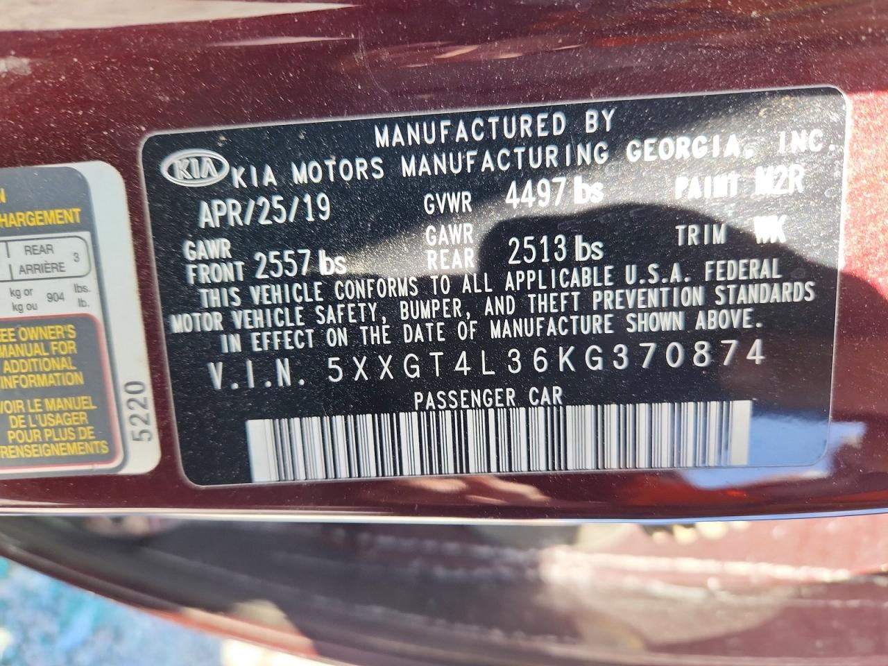 Kia Optima Lx