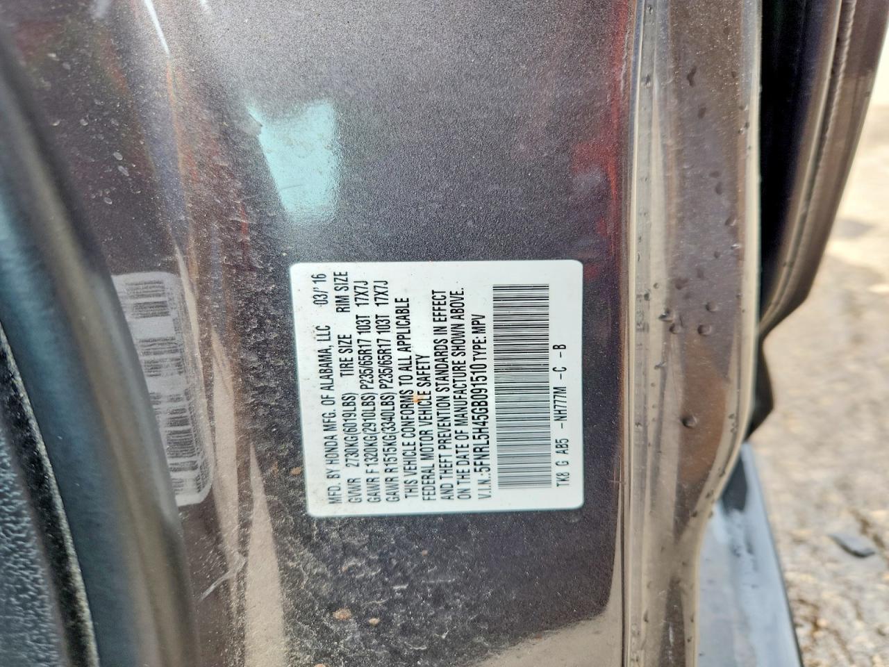 Honda Odyssey Ex