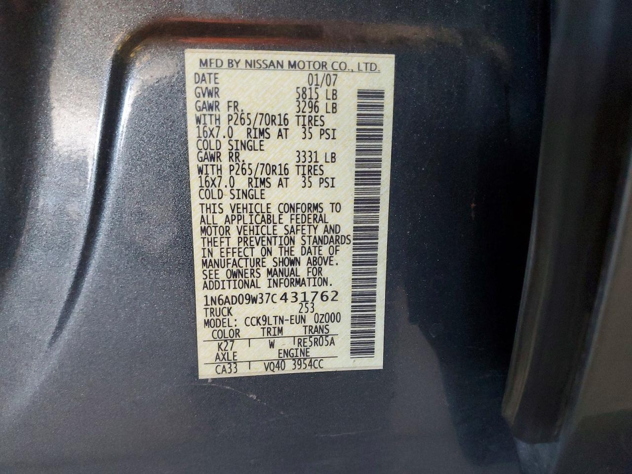 Nissan Frontier Se