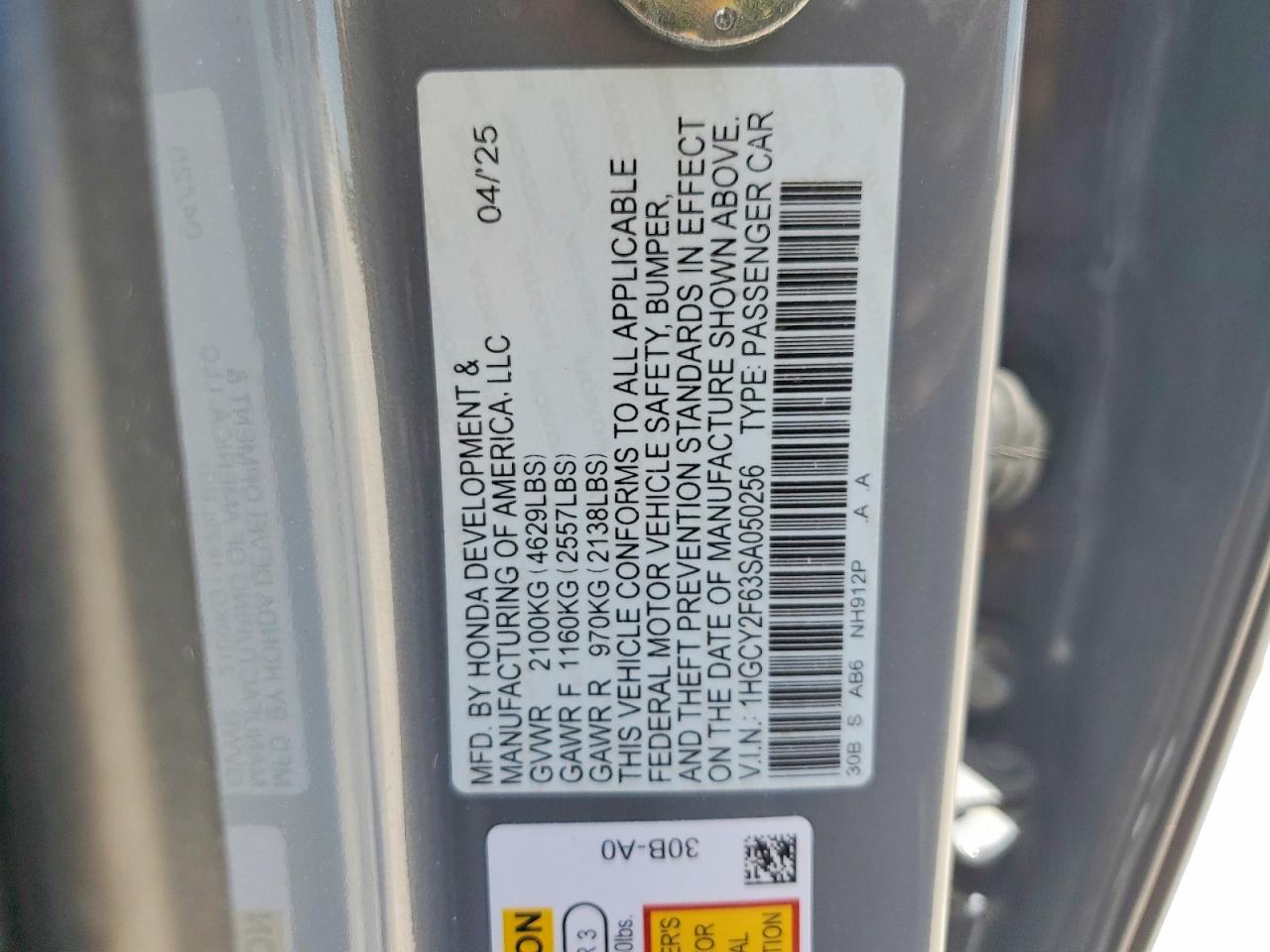 Honda Accord Hybrid Exl