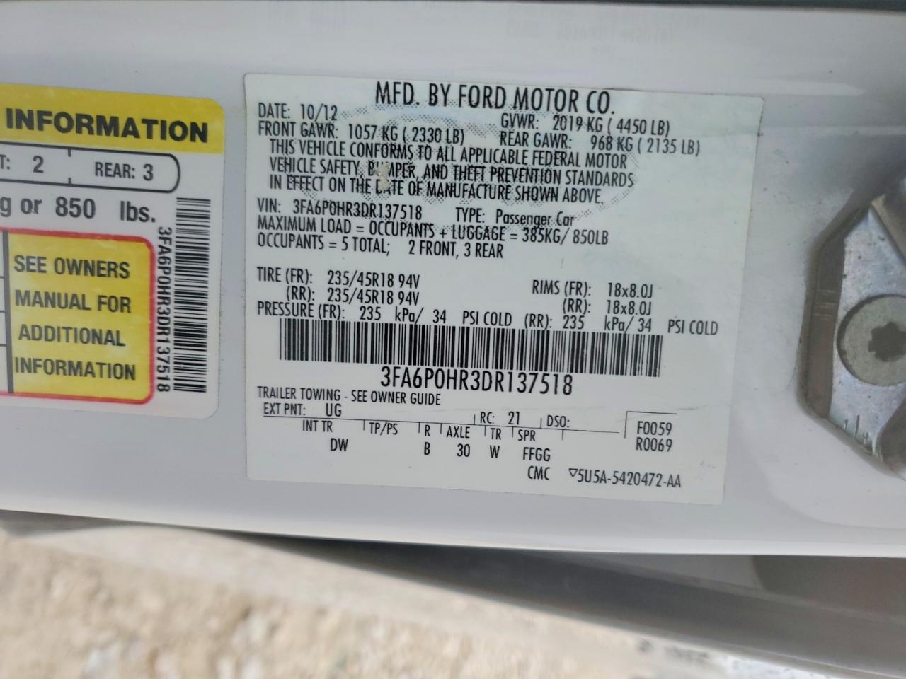 Ford Fusion Se