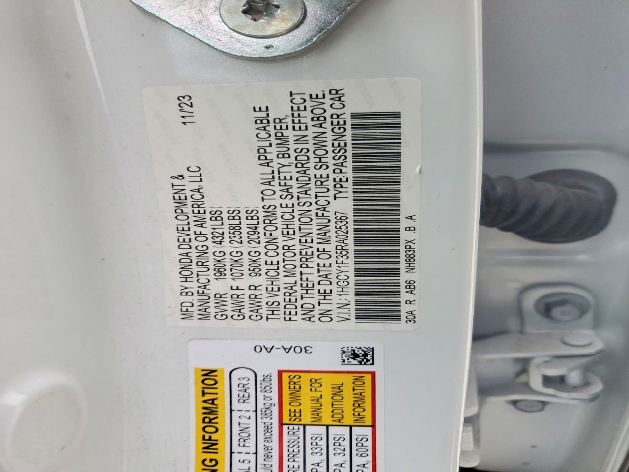Honda Accord Ex