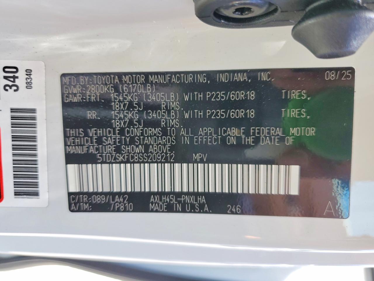 Toyota Sienna Limited 7-passenger