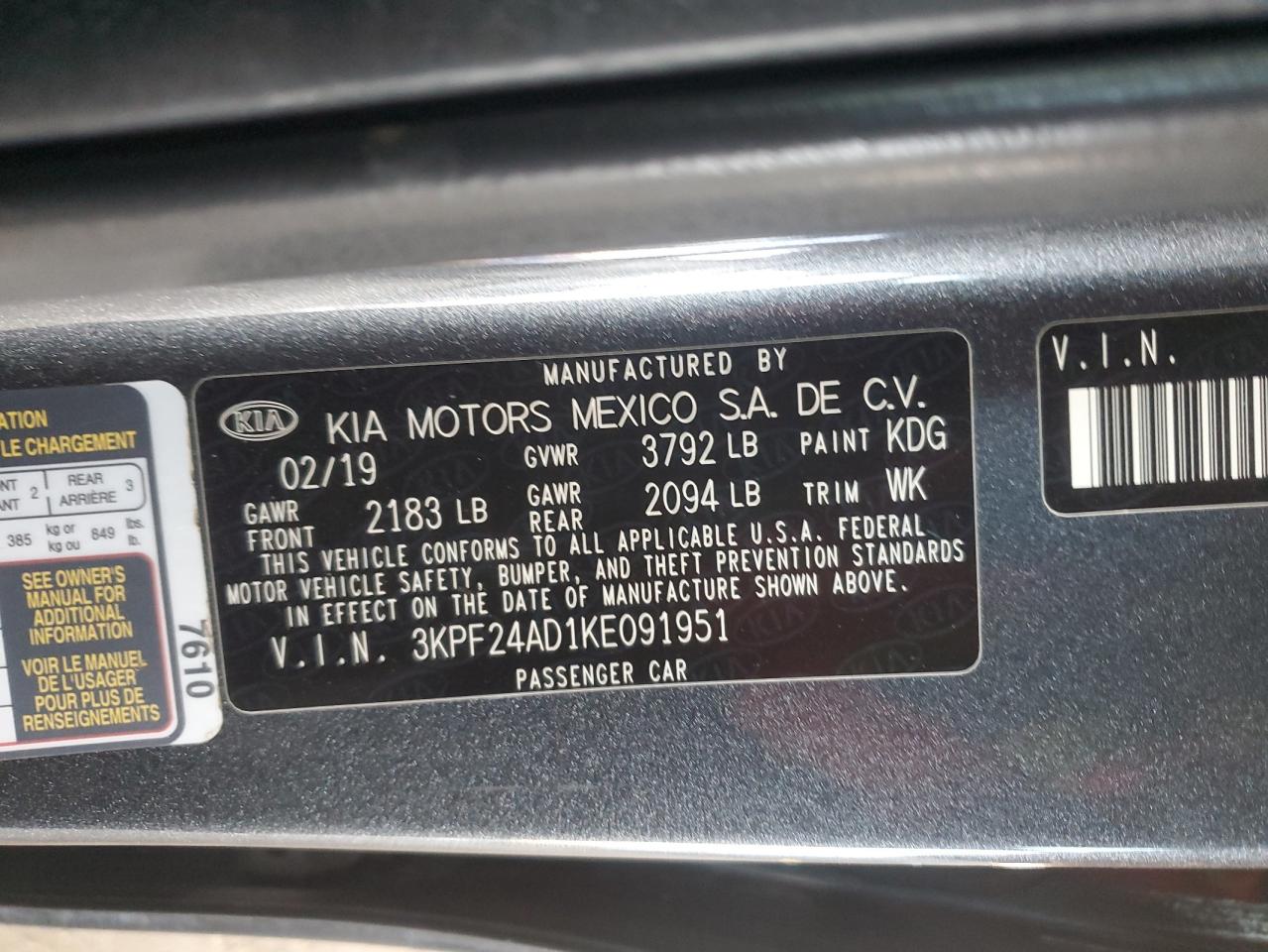 Kia Forte Lxs