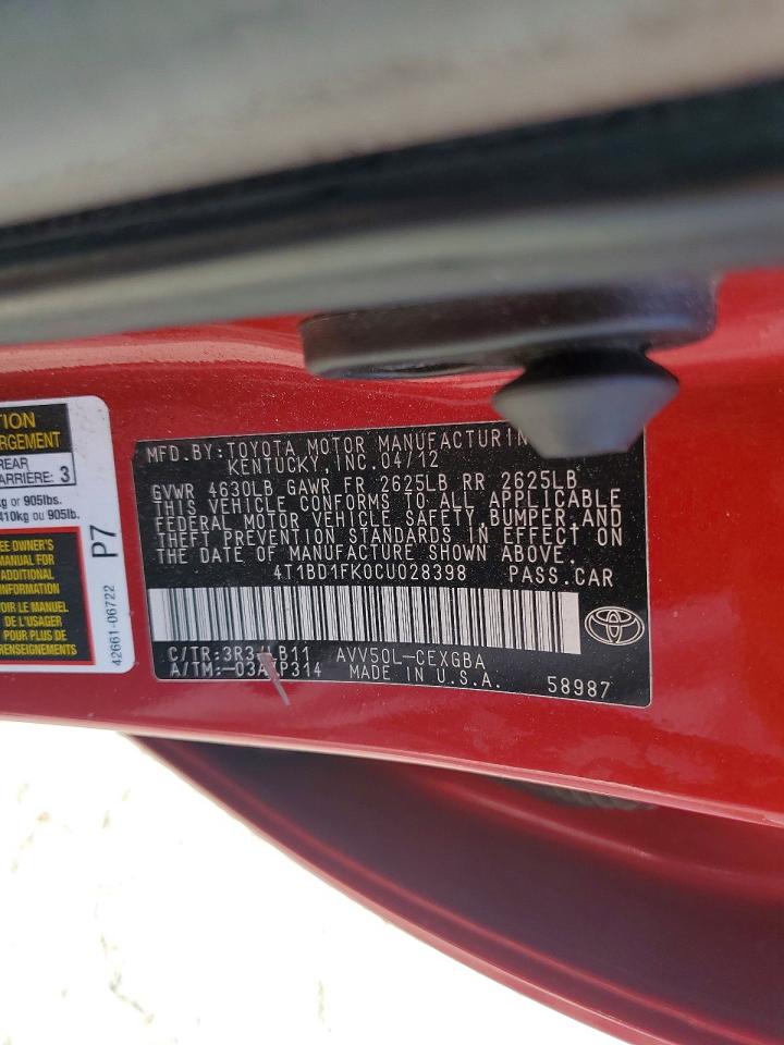 Toyota Camry Xle