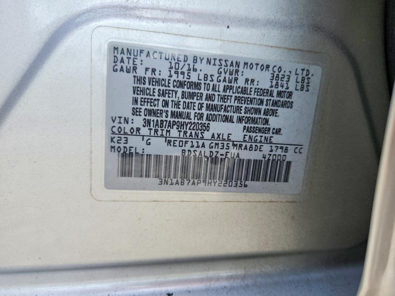 Nissan Sentra Sv