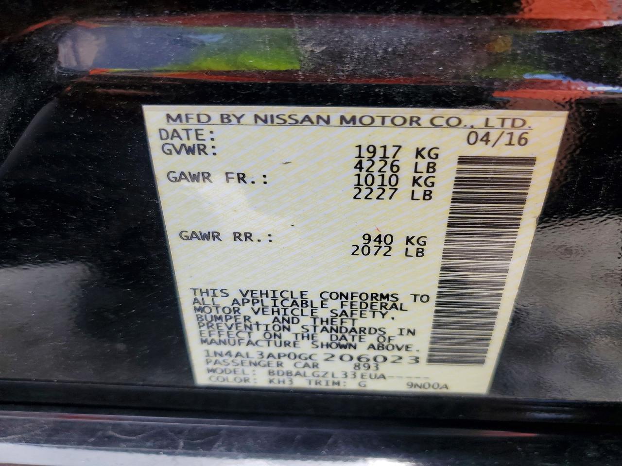 Nissan Altima 2.5 S