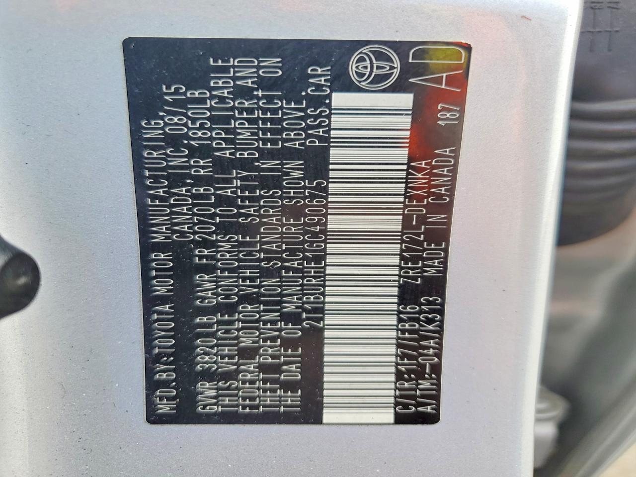 Toyota Corolla Le