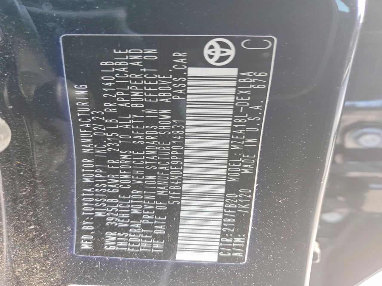 Toyota Corolla Le
