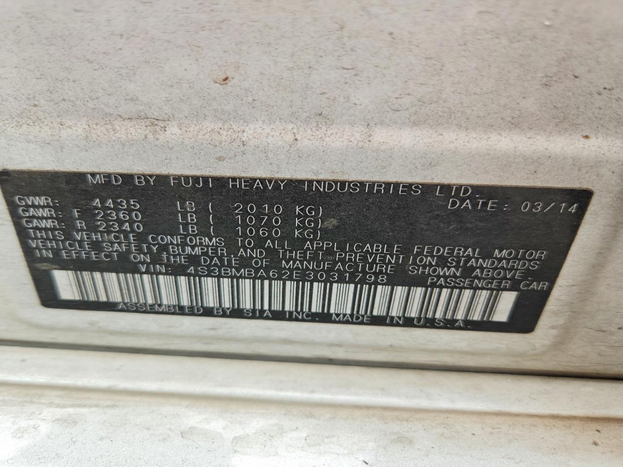 Subaru Legacy 2.5i