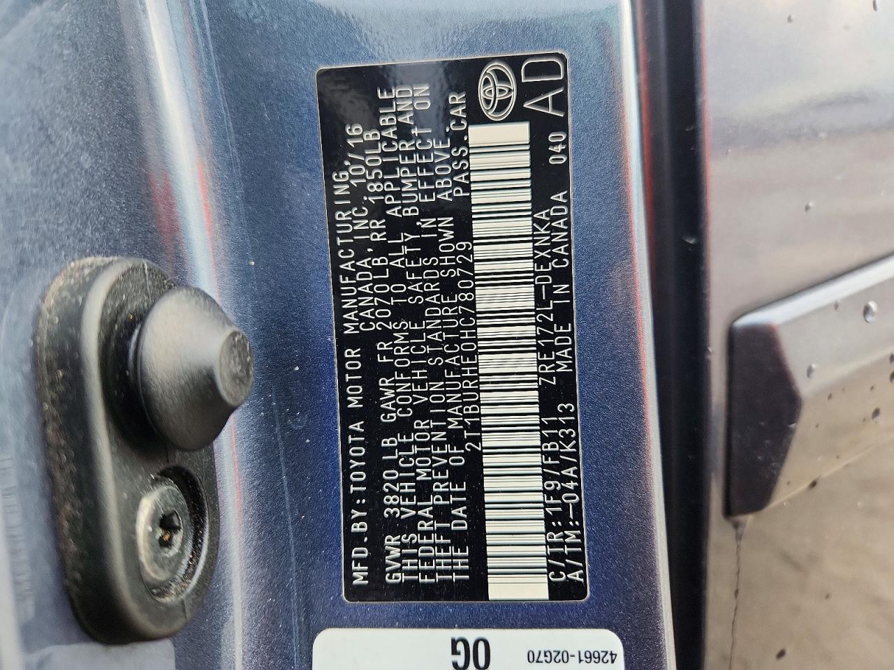 Toyota Corolla Le