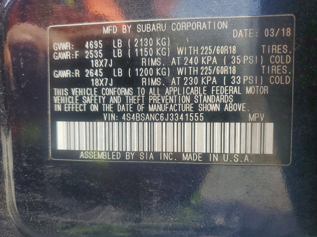 Subaru Outback 2.5i Limited