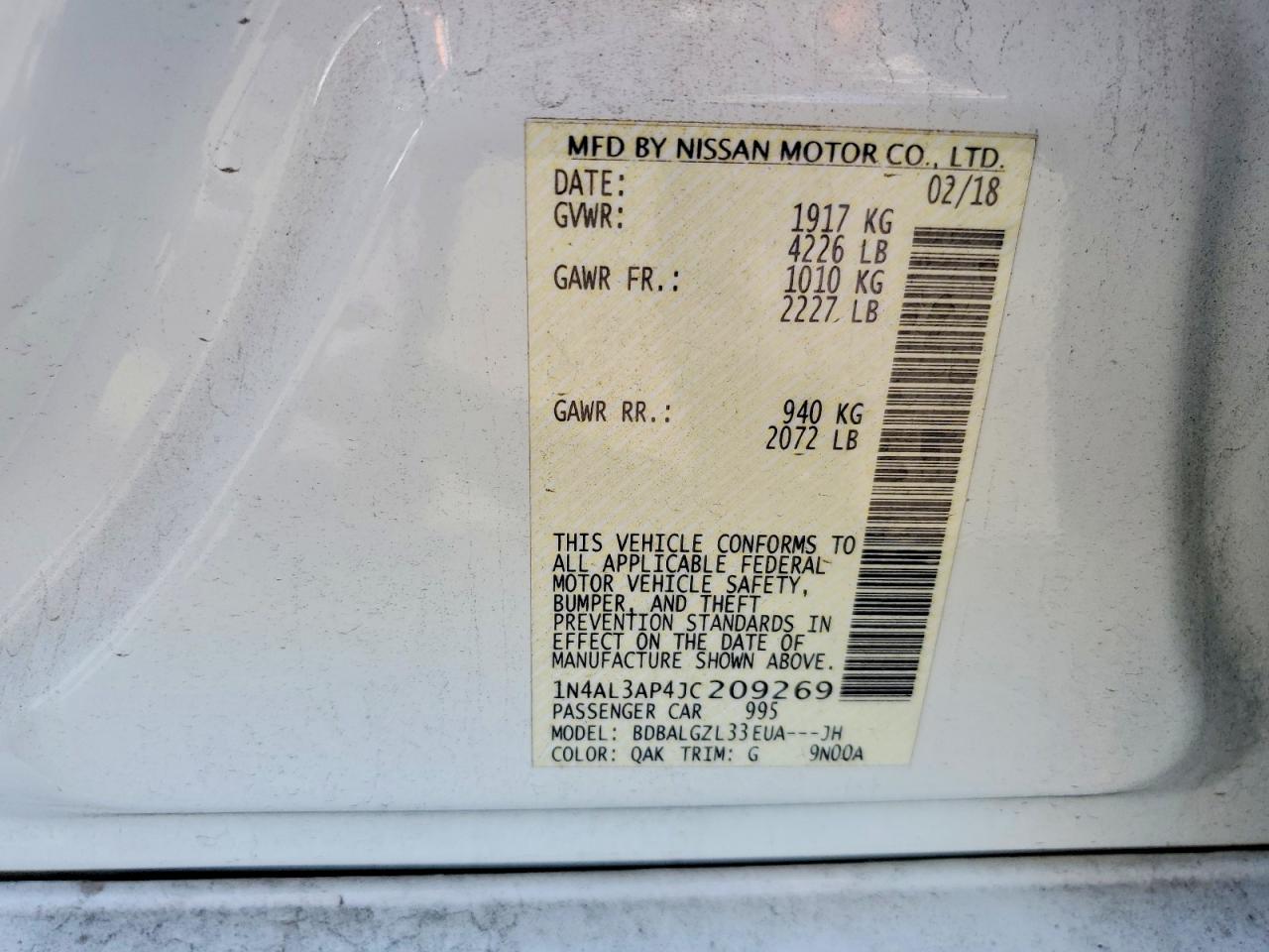Nissan Altima 2.5 S