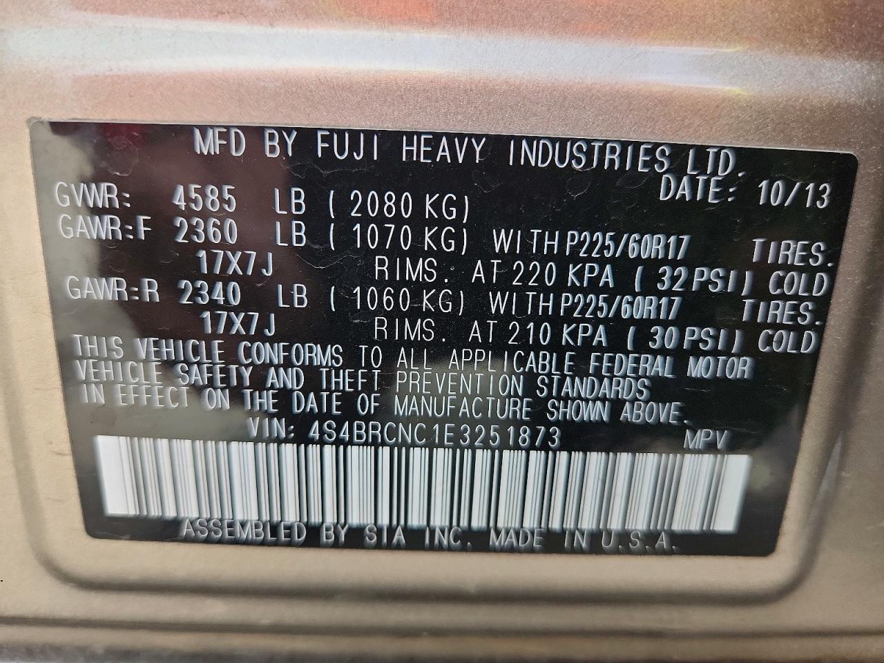 Subaru Outback 2.5i Limited