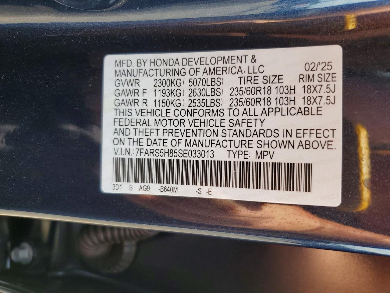 Honda Crv Sport-l