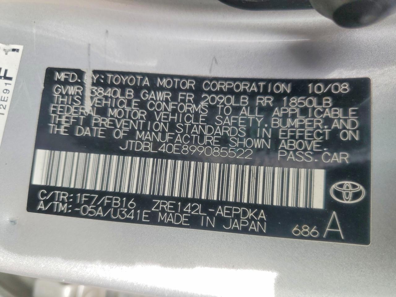 Toyota Corolla Le