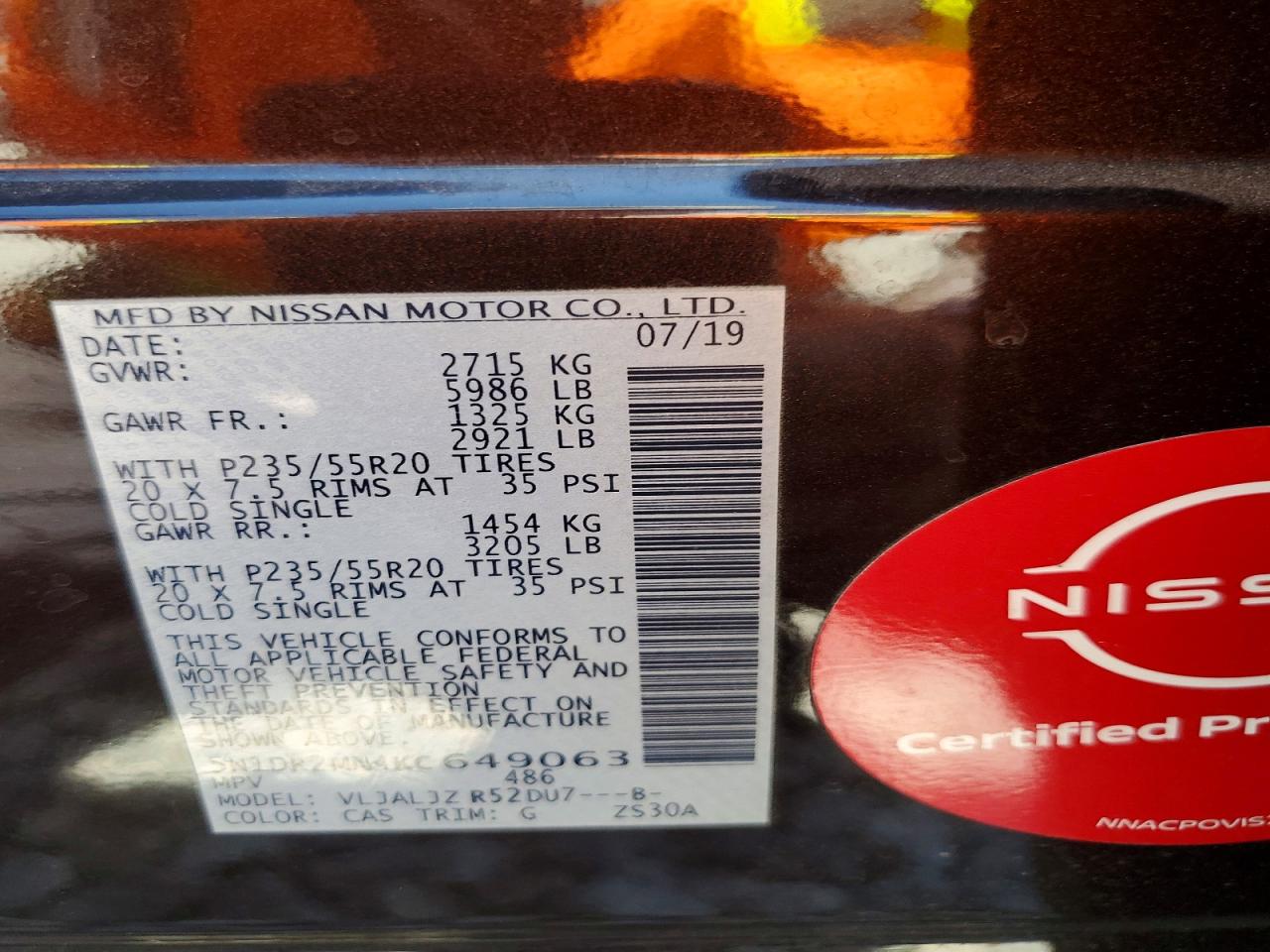 Nissan Pathfinder Platinum