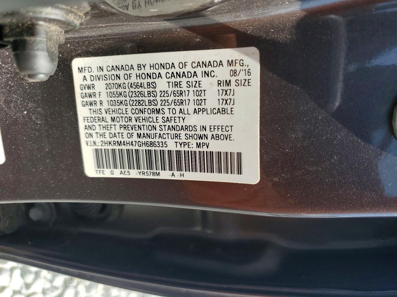 Honda Crv Se