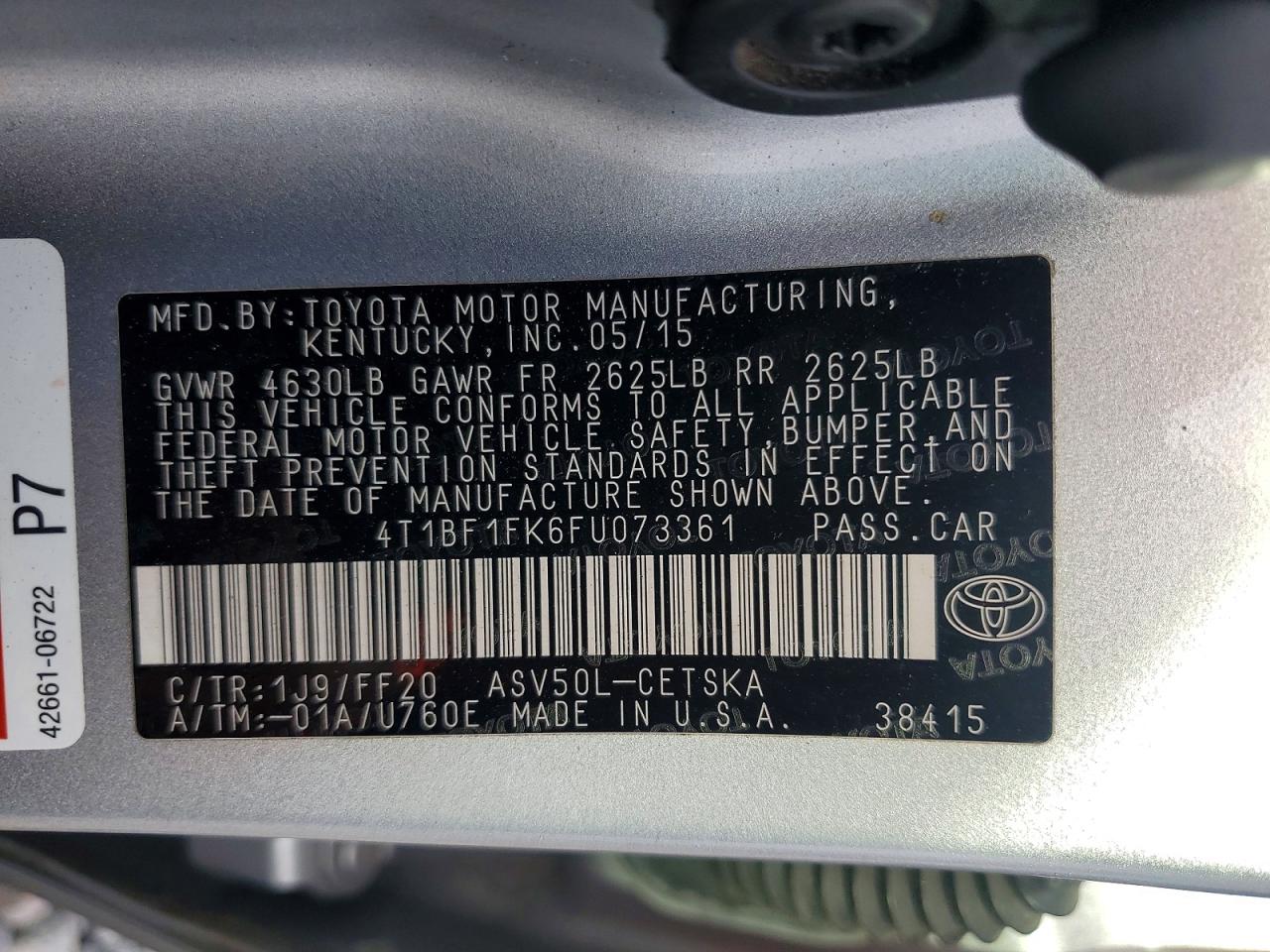 Toyota Camry Se