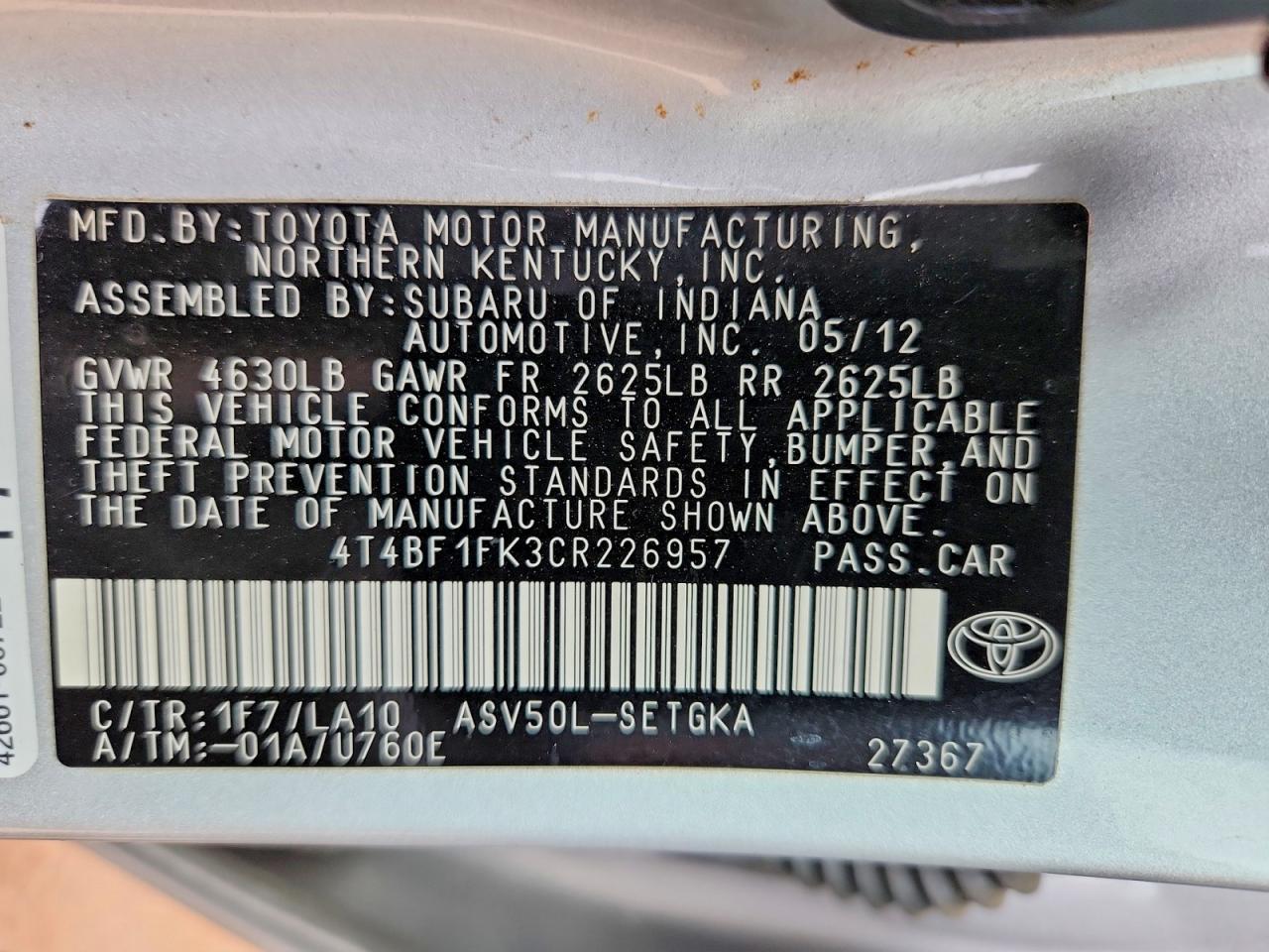 Toyota Camry Xle