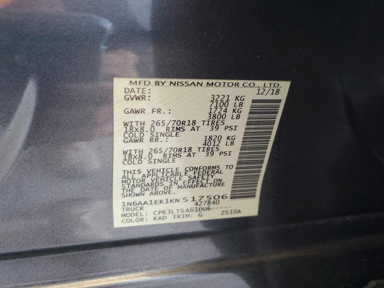 Nissan Titan Sv