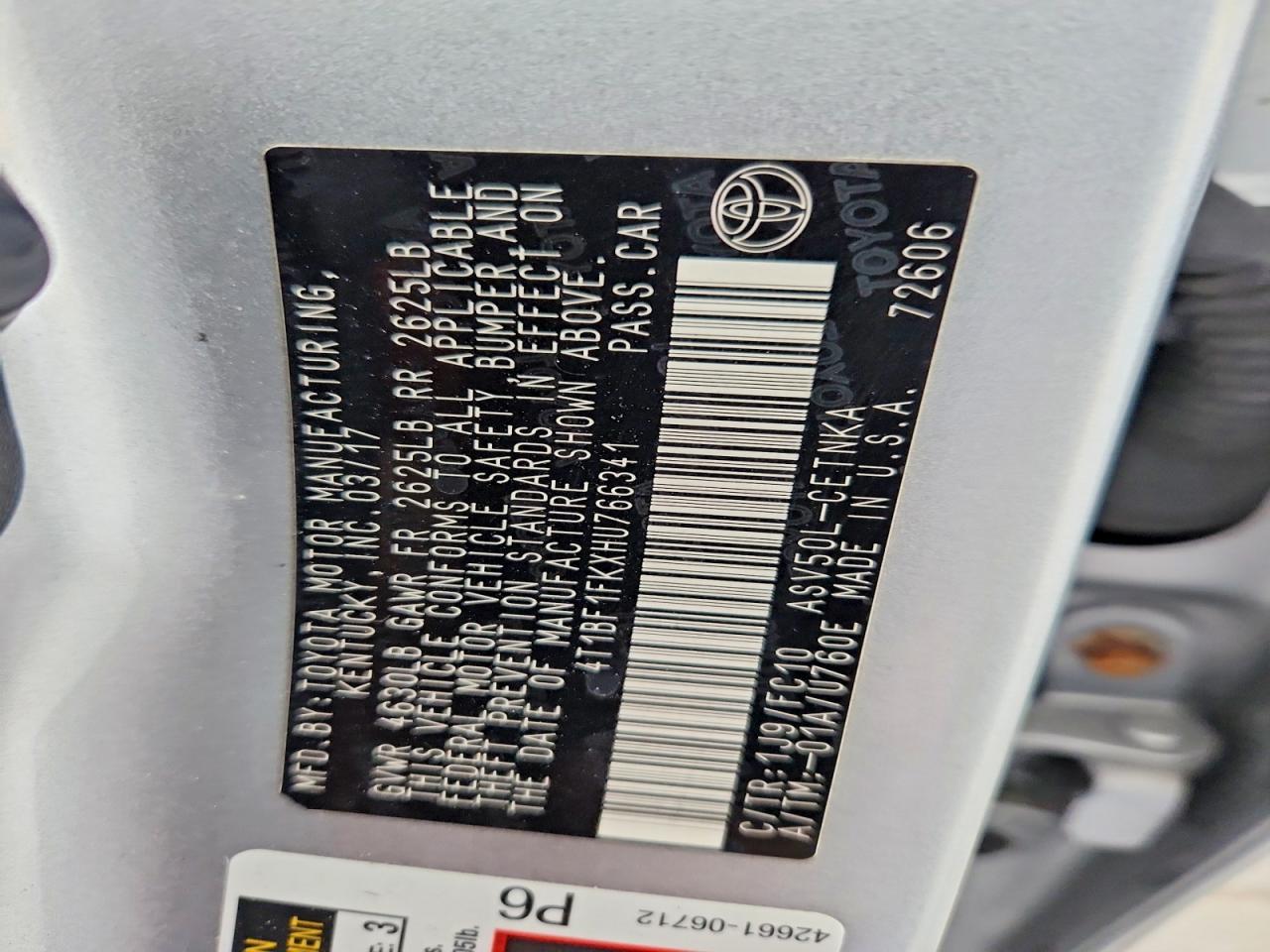 Toyota Camry Le