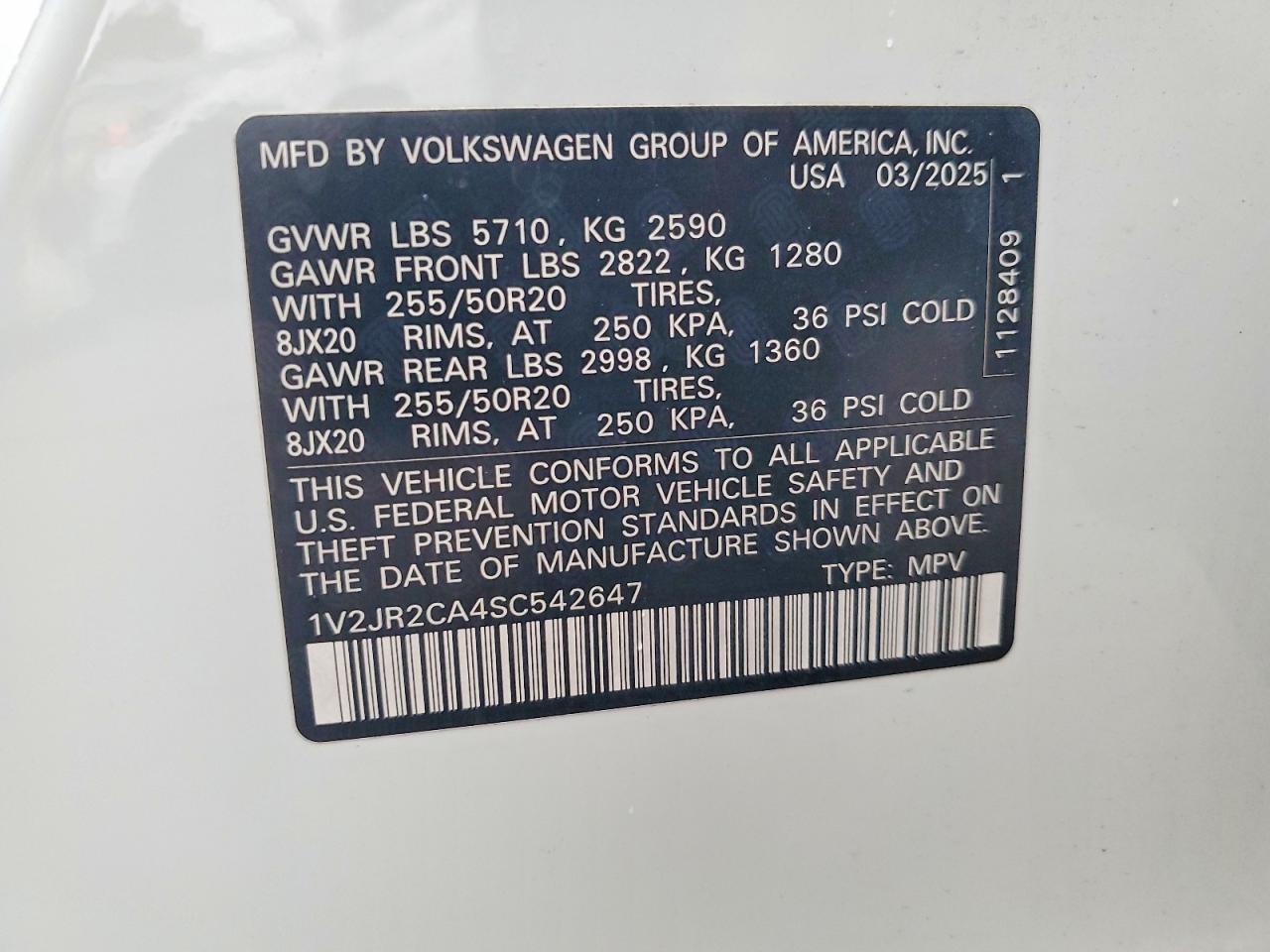 Volkswagen Atlas Se