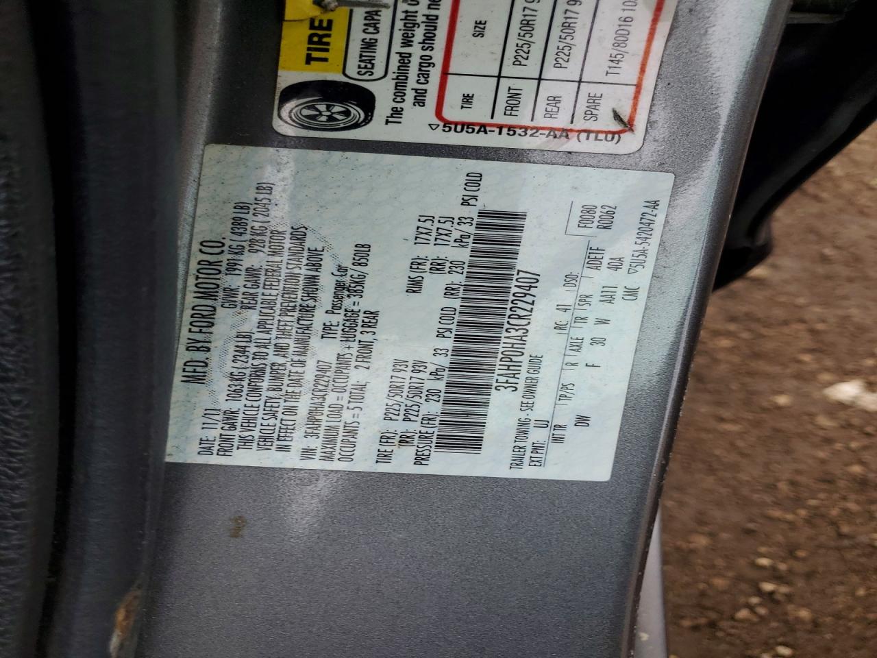 Ford Fusion Se