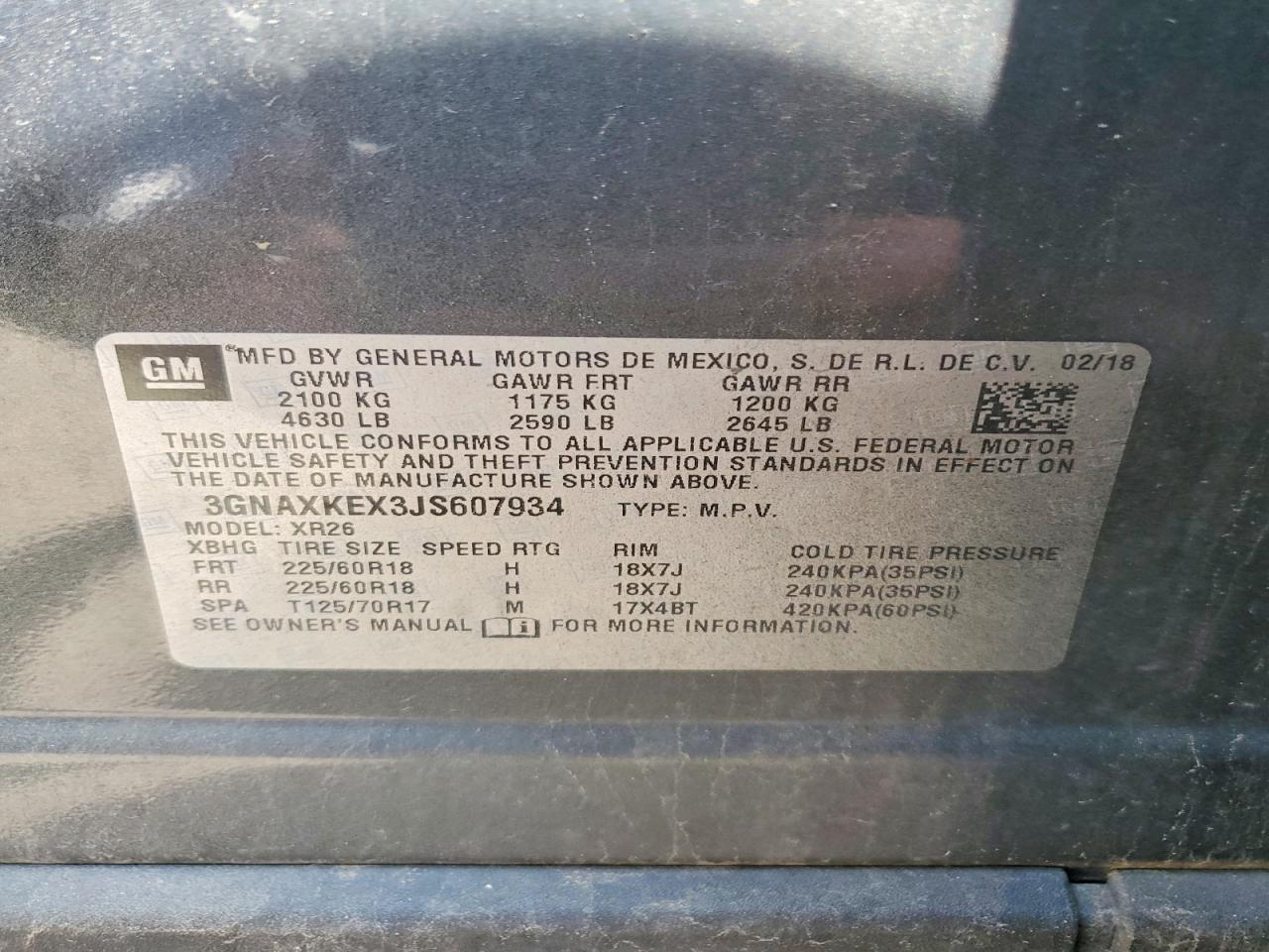 Chevrolet Equinox Lt
