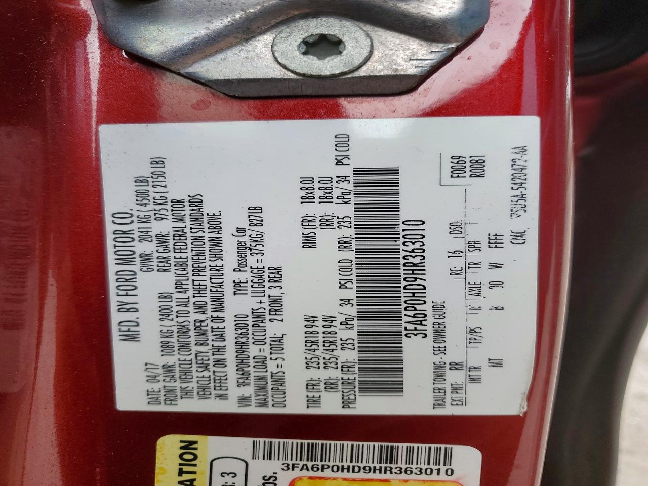 Ford Fusion Se