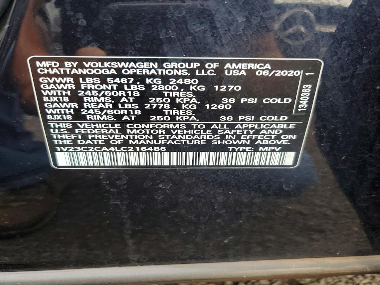 Volkswagen Atlas Se