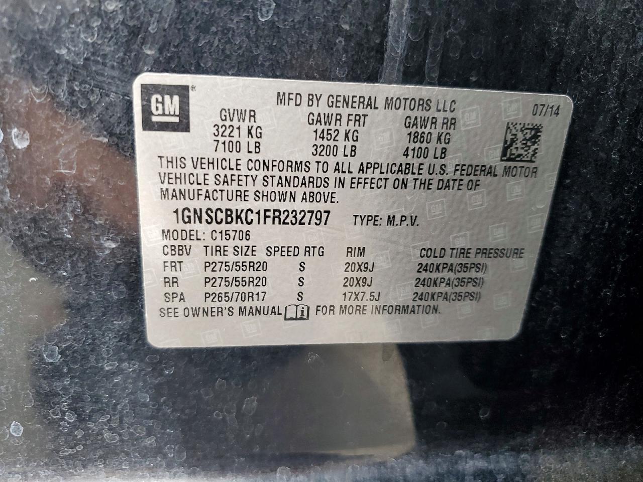 Chevrolet Tahoe C1500 Lt