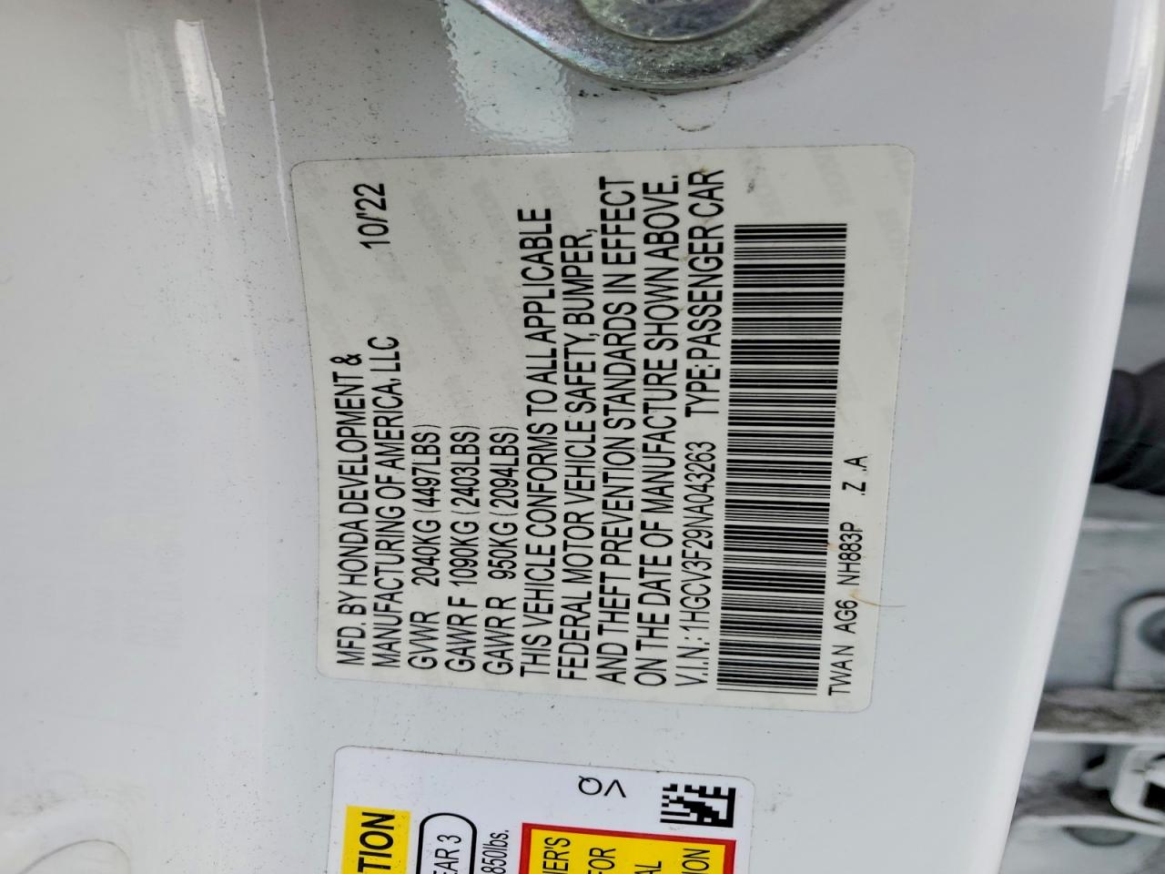 Honda Accord Hybrid Sport