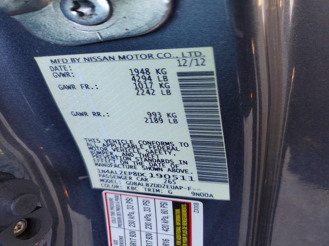 Nissan Altima S