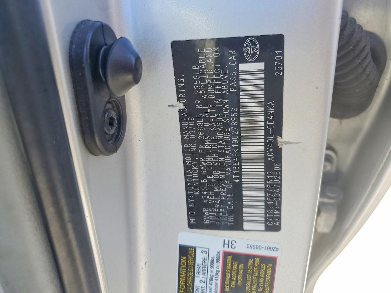 Toyota Camry Le