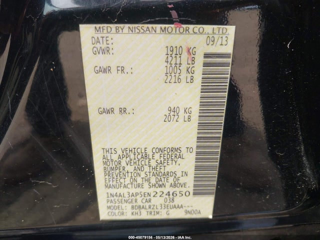 Nissan Altima 2.5 S