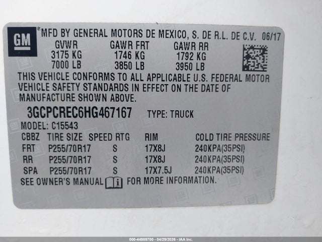 Chevrolet Silverado 1500 1lt