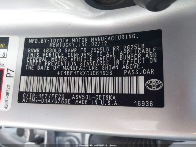 Toyota Camry Se
