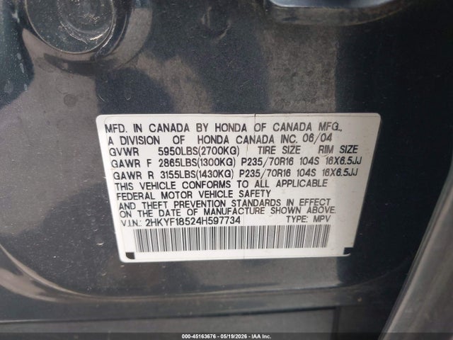 Honda Pilot Ex-l